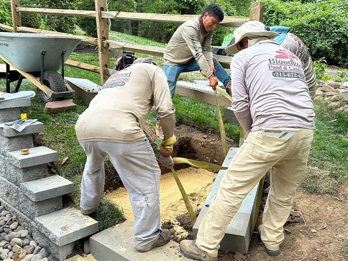 Residential Small Hardscape and Landscape project in Blue Bell, PA